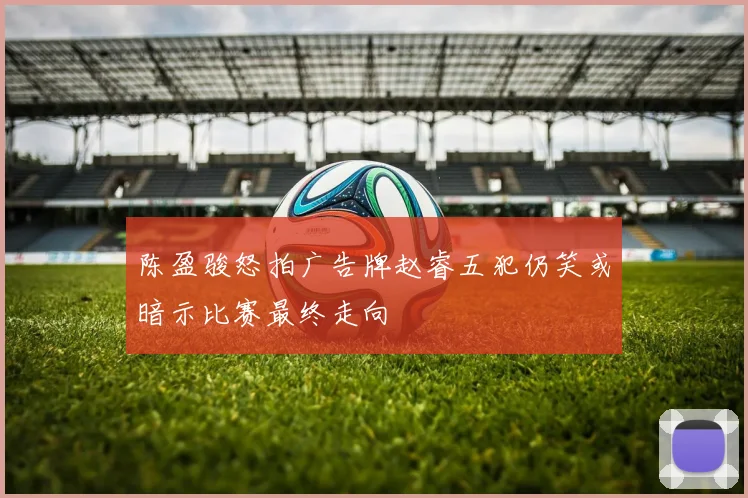 陈盈骏怒拍广告牌赵睿五犯仍笑或暗示比赛最终走向